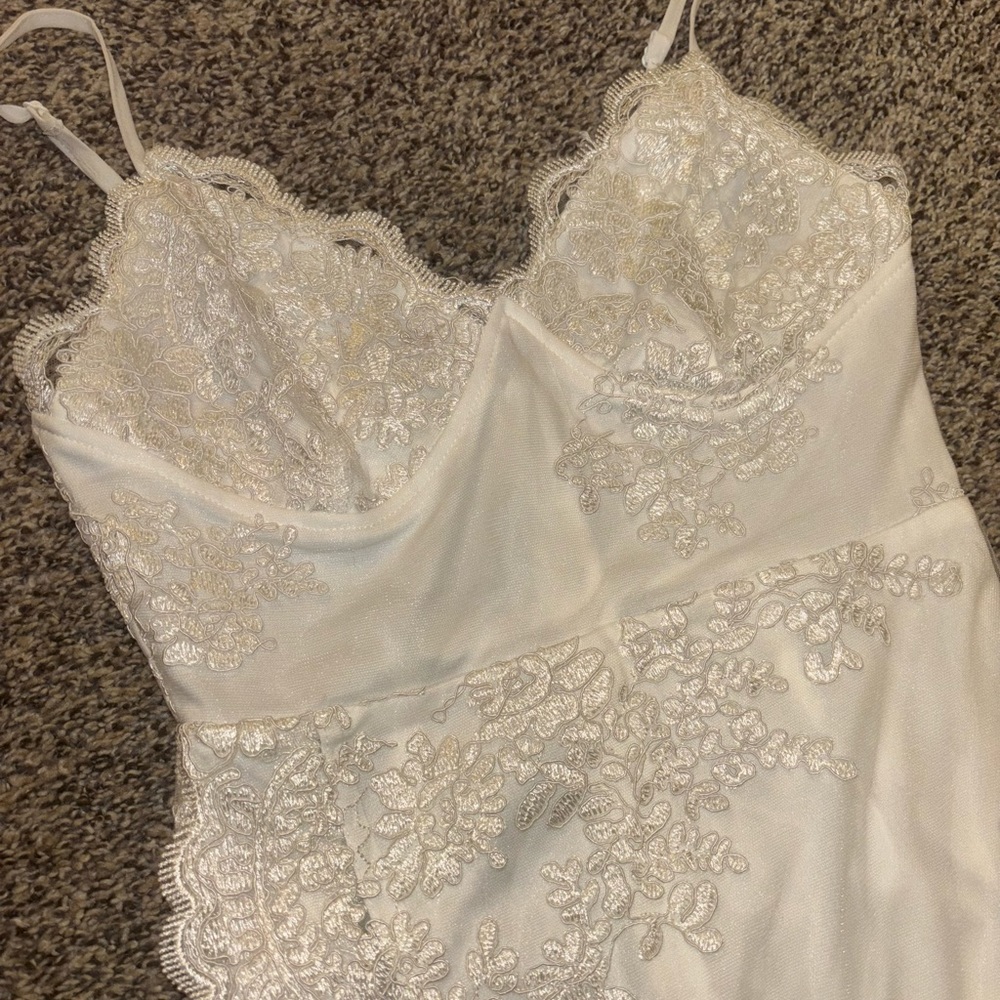 Lace High Slit Dress - Picture 2 of 7